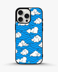 Creslia cloud pattern phone case - cloud pattern phone case iphone 13 pro