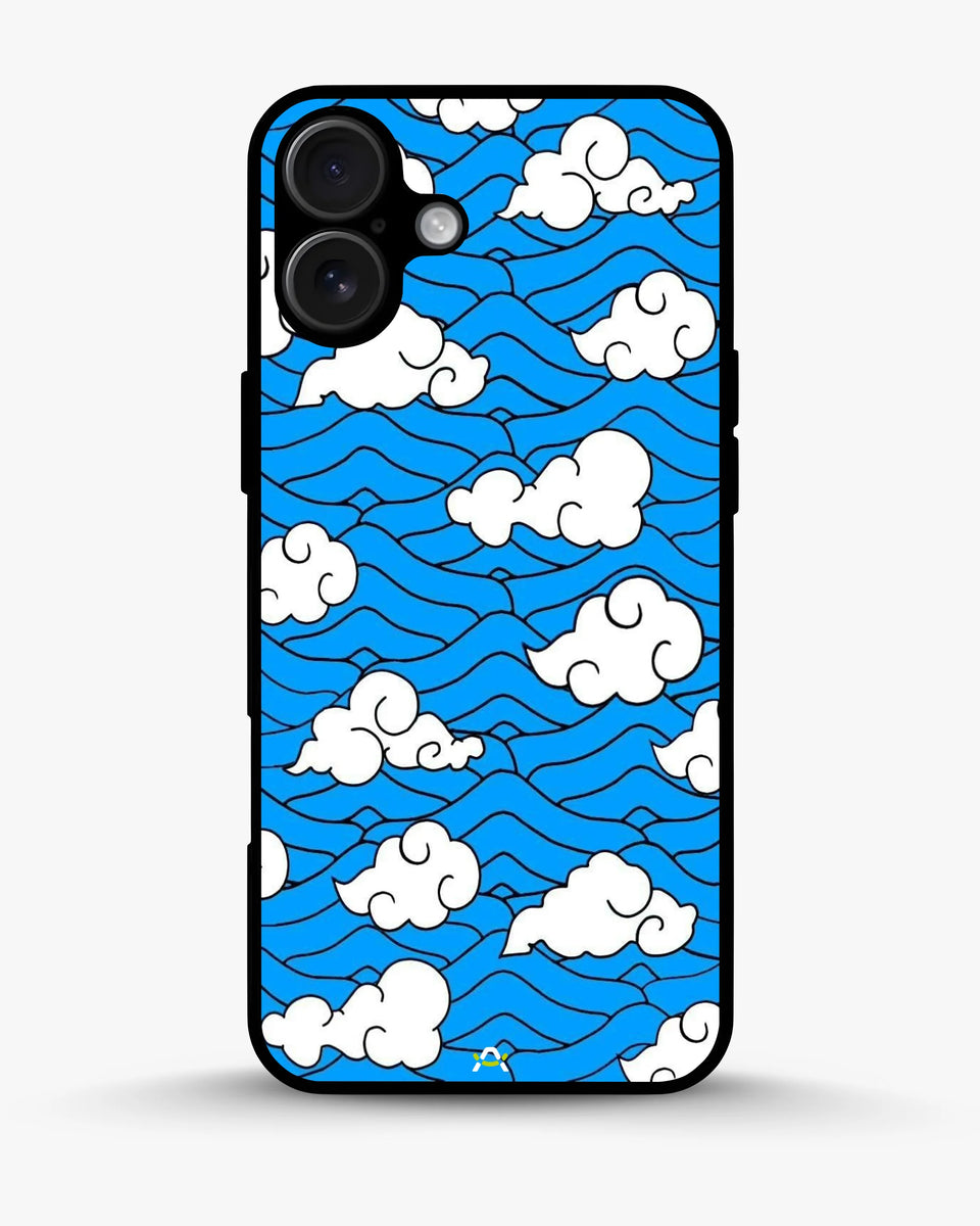 Creslia cloud pattern phone case - cloud pattern phone case iphone 16