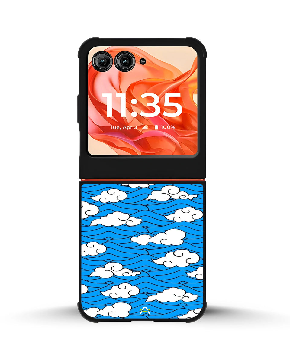 Creslia cloud pattern phone case - cloud pattern phone case motorola razr ultra 2025