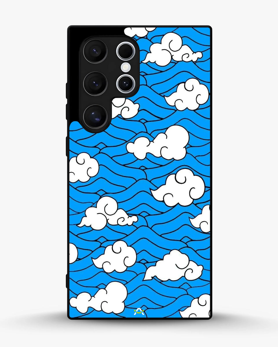 Creslia cloud pattern phone case - cloud pattern phone case samsung galaxy s22 ultra