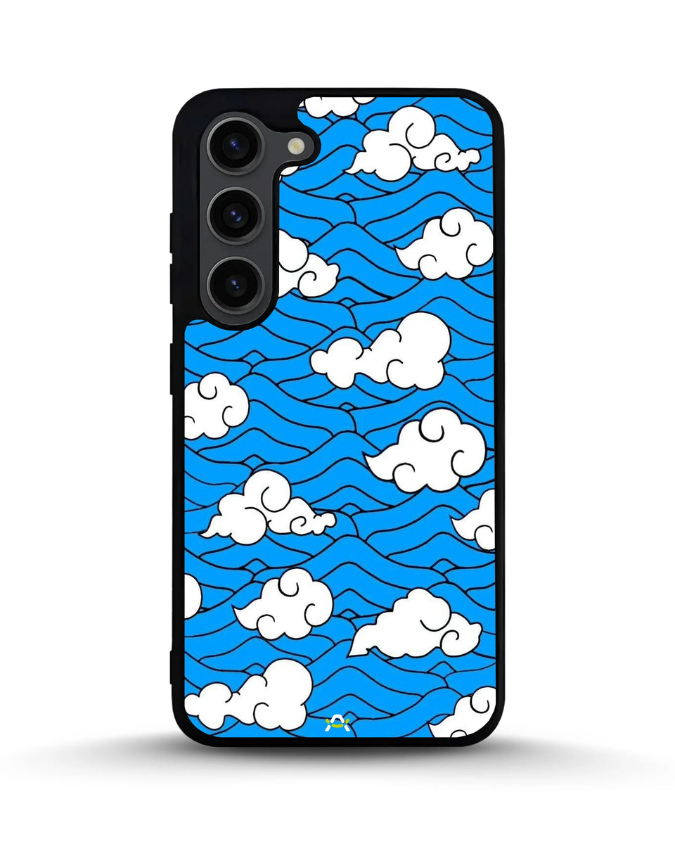 Creslia cloud pattern phone case - cloud pattern phone case samsung galaxy s23