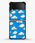 Creslia cloud pattern phone case - cloud pattern phone case samsung galaxy z flip 4