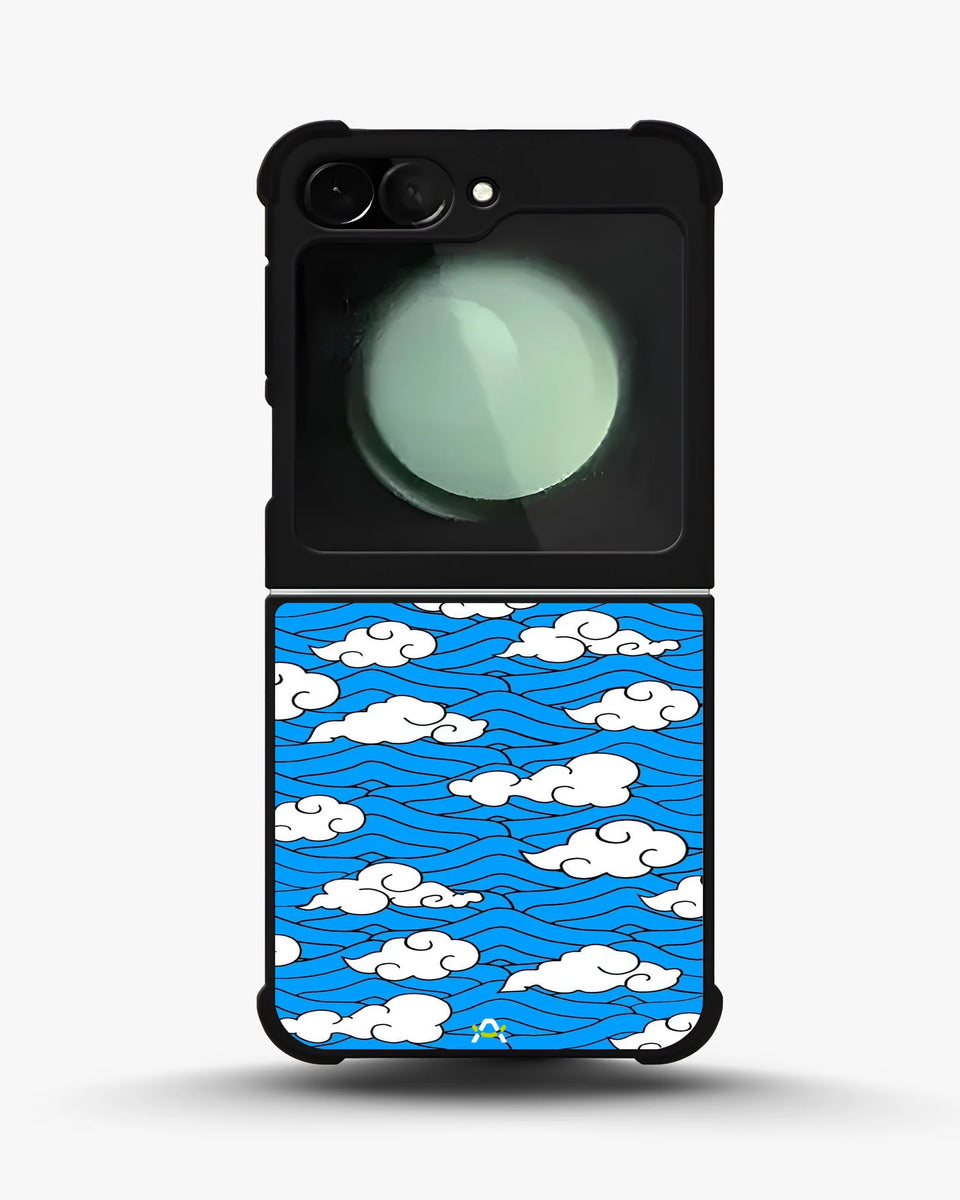 Creslia cloud pattern phone case - cloud pattern phone case samsung galaxy z flip 6