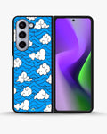 Creslia cloud pattern phone case - cloud pattern phone case samsung galaxy z fold 5