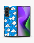 Creslia cloud pattern phone case - cloud pattern phone case samsung galaxy z fold 6