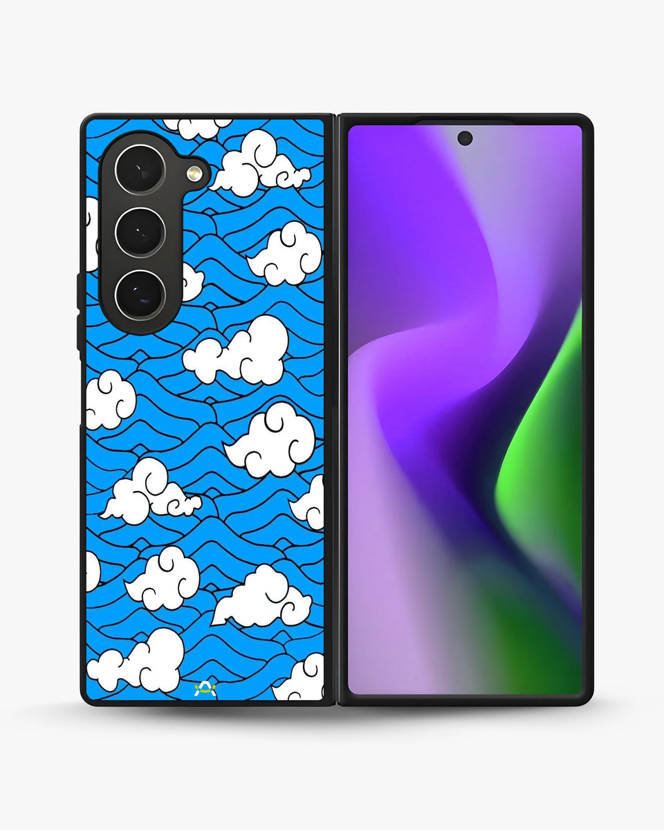Creslia cloud pattern phone case - cloud pattern phone case samsung galaxy z fold 6