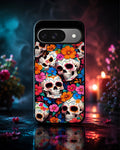 Creslia color skull floral phone case general construction specs - color skull floral phone case google pixel general specs 5