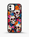 Creslia color skull floral phone case - color skull floral phone case iphone 12