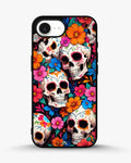 Creslia color skull floral phone case - color skull floral phone case iphone 16e