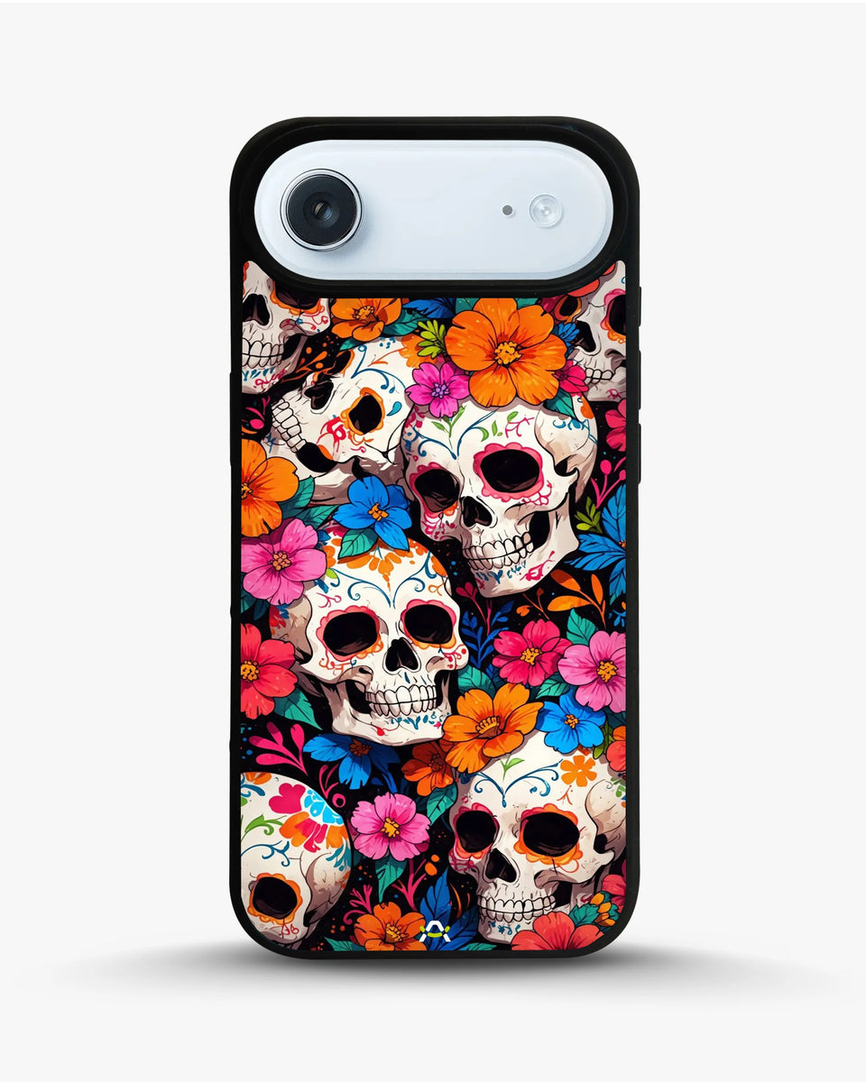 Creslia color skull floral phone case - color skull floral phone case iphone 17 air