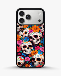 Color Skull Floral Phone Case - Vibrant Skull & Flowers Print for iPhone, Samsung, Pixel, OnePlus & Vivo