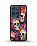 Creslia color skull floral phone case - color skull floral phone case moto g stylus 5g 2024