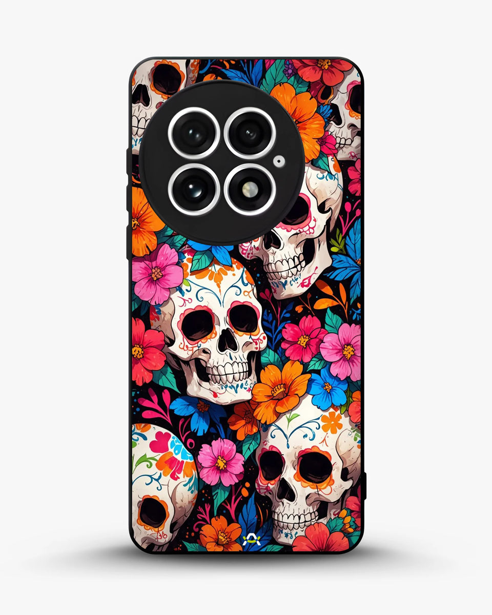 Creslia color skull floral phone case - color skull floral phone case oneplus 13