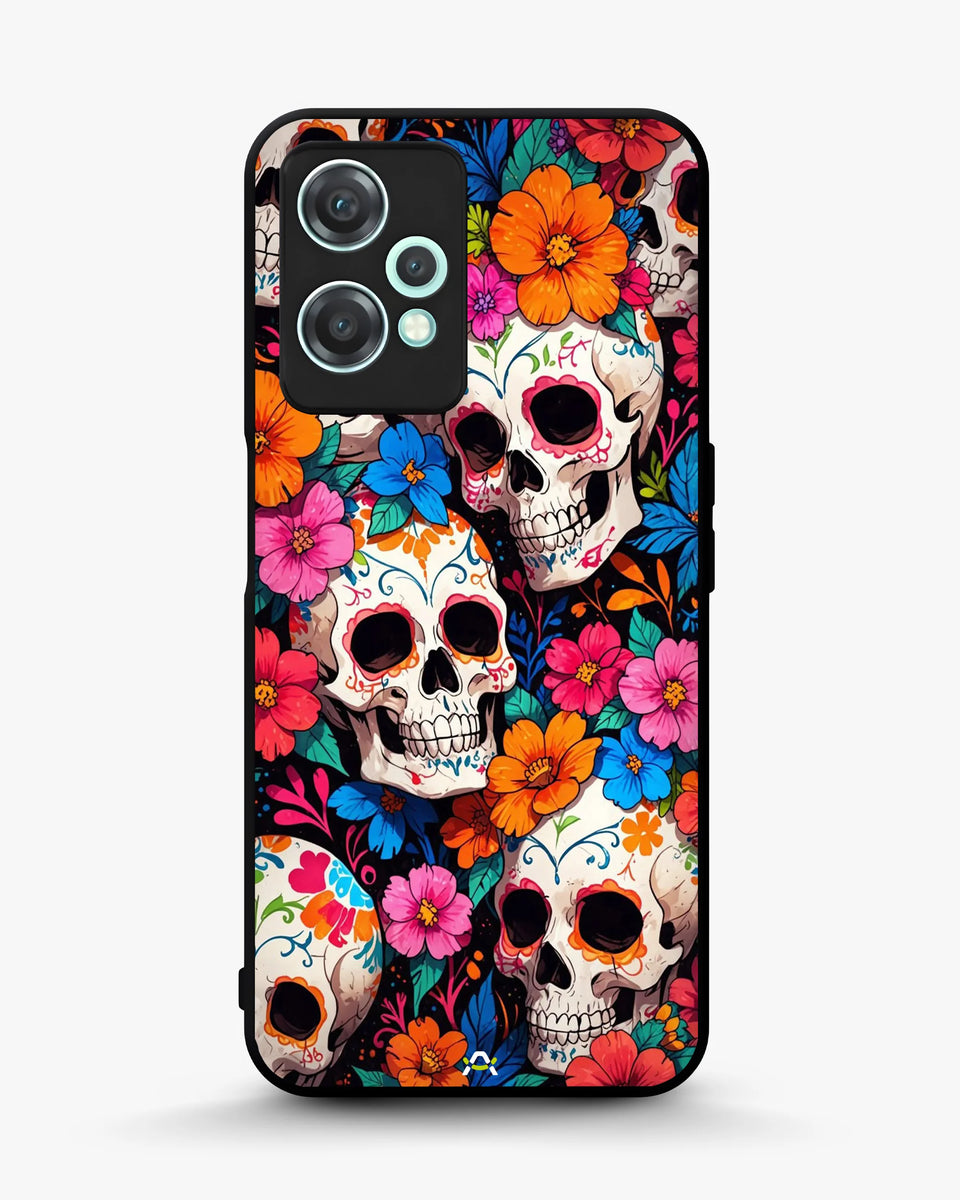 Creslia color skull floral phone case - color skull floral phone case oneplus nord ce2 lite