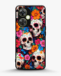 Creslia color skull floral phone case - color skull floral phone case oneplus nord ce3 lite