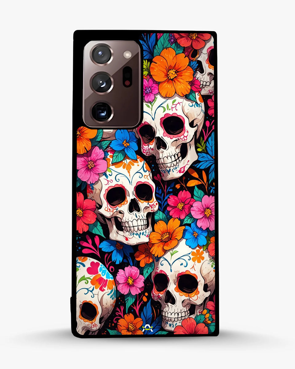 Creslia color skull floral phone case - color skull floral phone case samsung galaxy note 20 ultra