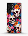 Creslia color skull floral phone case - color skull floral phone case samsung galaxy s22 ultra