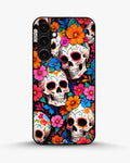 Creslia color skull floral phone case - color skull floral phone case samsung galaxy s23 fe