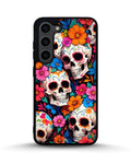 Creslia color skull floral phone case - color skull floral phone case samsung galaxy s23