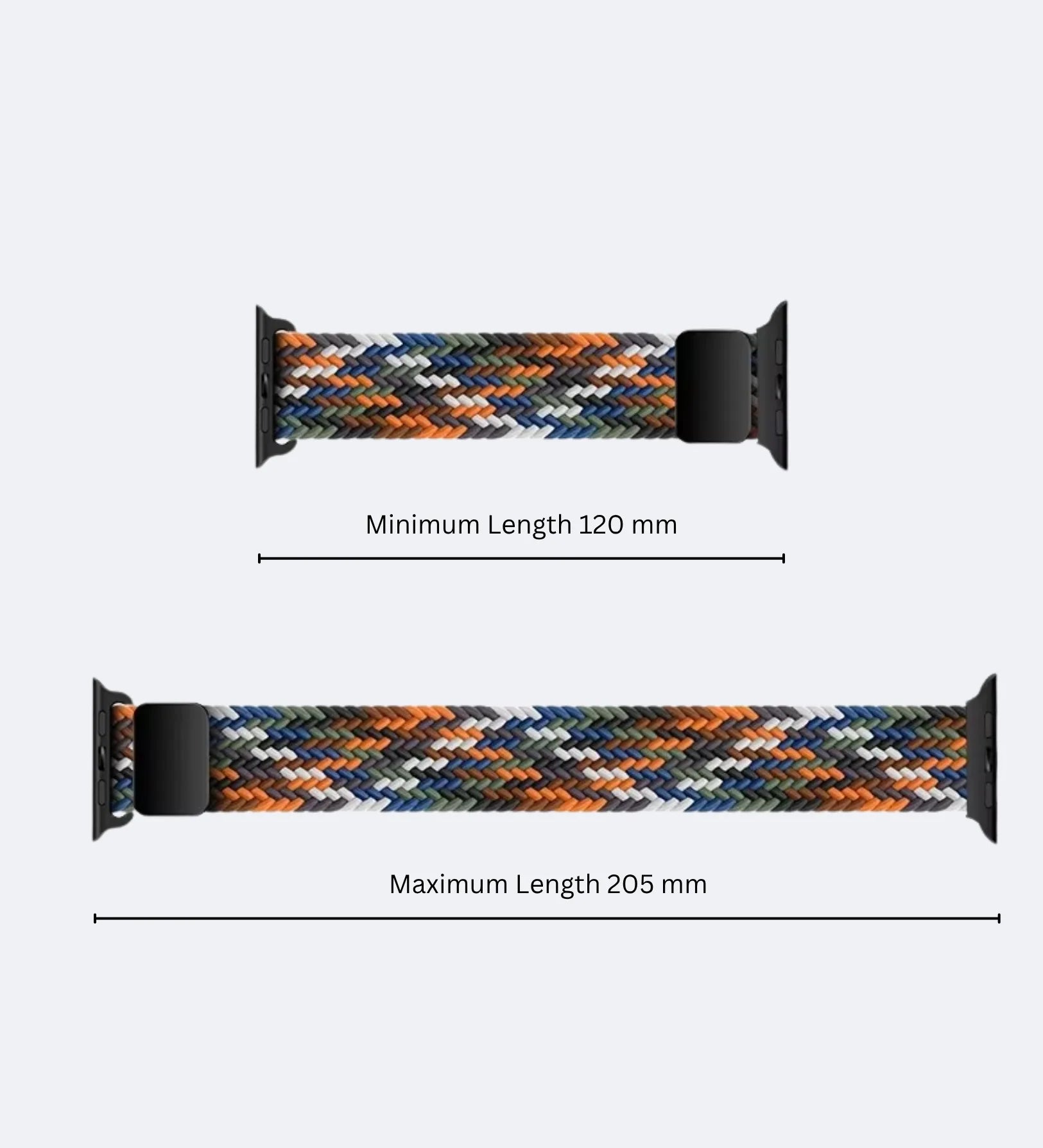 Magnetic Buckle Braided Loop Band for Apple Watch - Green Nylon Strap