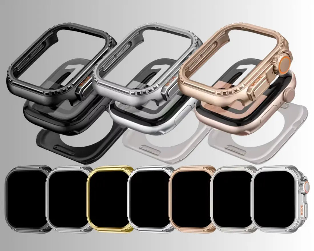Apple Watch Ultra Converter Case Cover – Instantly Transform 44/45/46mm into Ultra Look - Natural Titanium