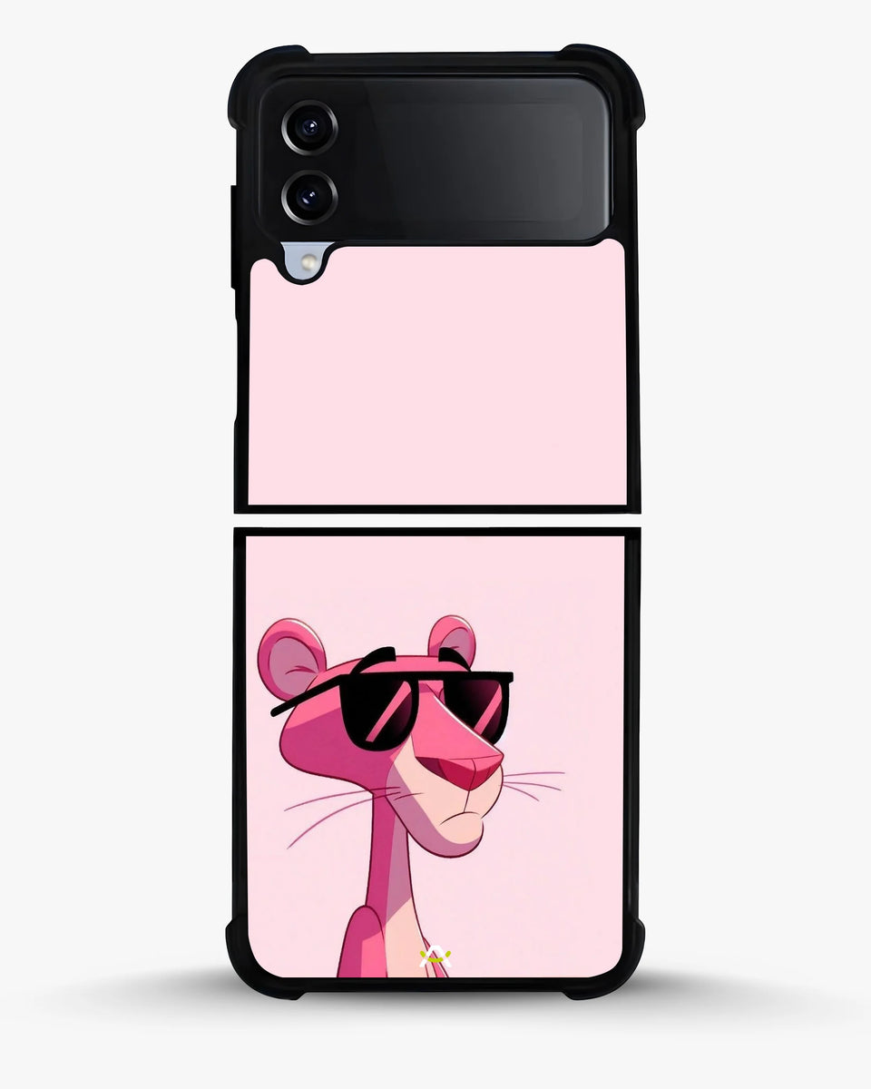 Creslia cool cartoon cat shades phone case - cool cartoon cat shades phone case samsung galaxy z flip 4