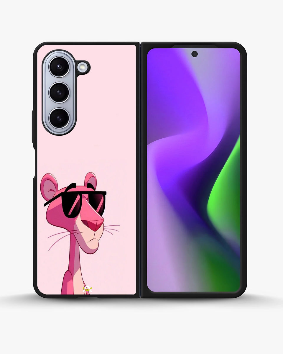 Creslia cool cartoon cat shades phone case - cool cartoon cat shades phone case samsung galaxy z fold 5