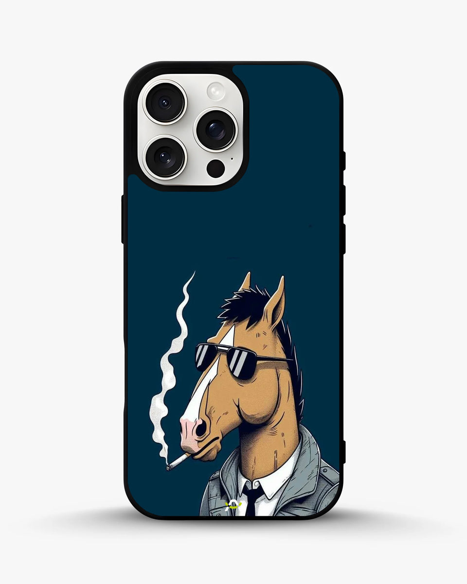 Creslia cool horse sunglasses phone case - cool horse sunglasses phone case iphone 12 pro max