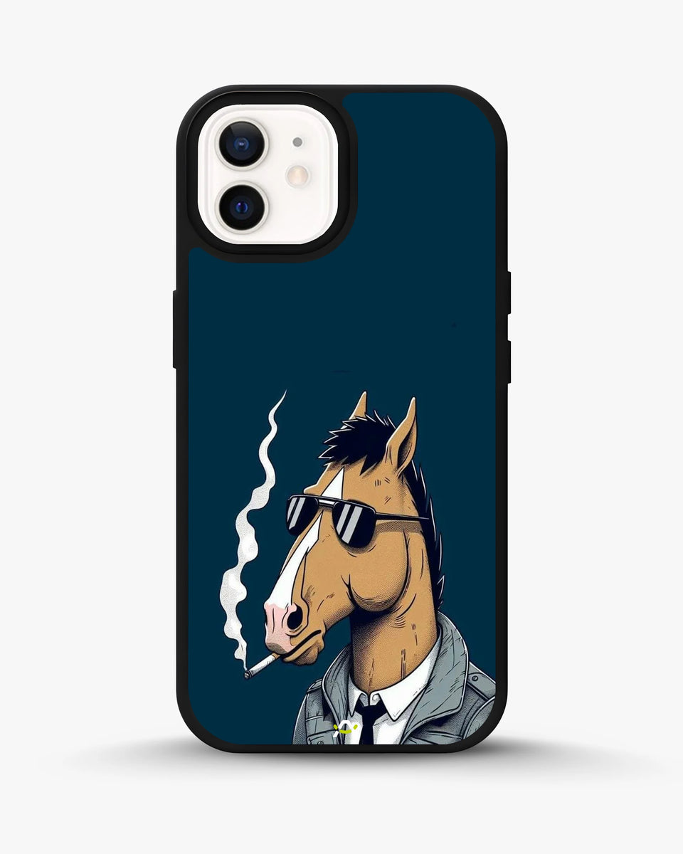 Creslia cool horse sunglasses phone case - cool horse sunglasses phone case iphone 12
