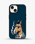 Creslia cool horse sunglasses phone case - cool horse sunglasses phone case iphone 15