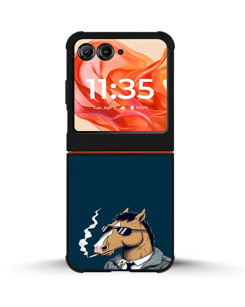Creslia cool horse sunglasses phone case - cool horse sunglasses phone case motorola razr ultra 2025