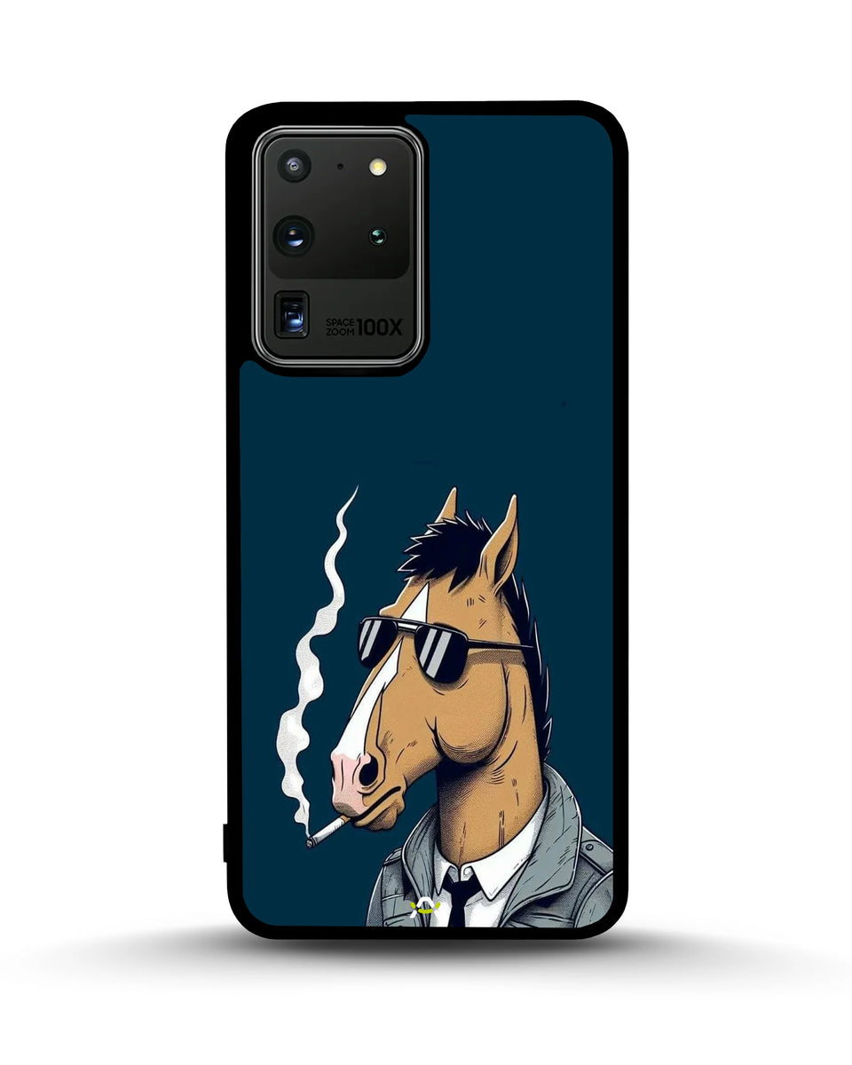 Creslia cool horse sunglasses phone case - cool horse sunglasses phone case samsung galaxy s20 ultra