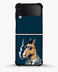 Creslia cool horse sunglasses phone case - cool horse sunglasses phone case samsung galaxy z flip 4