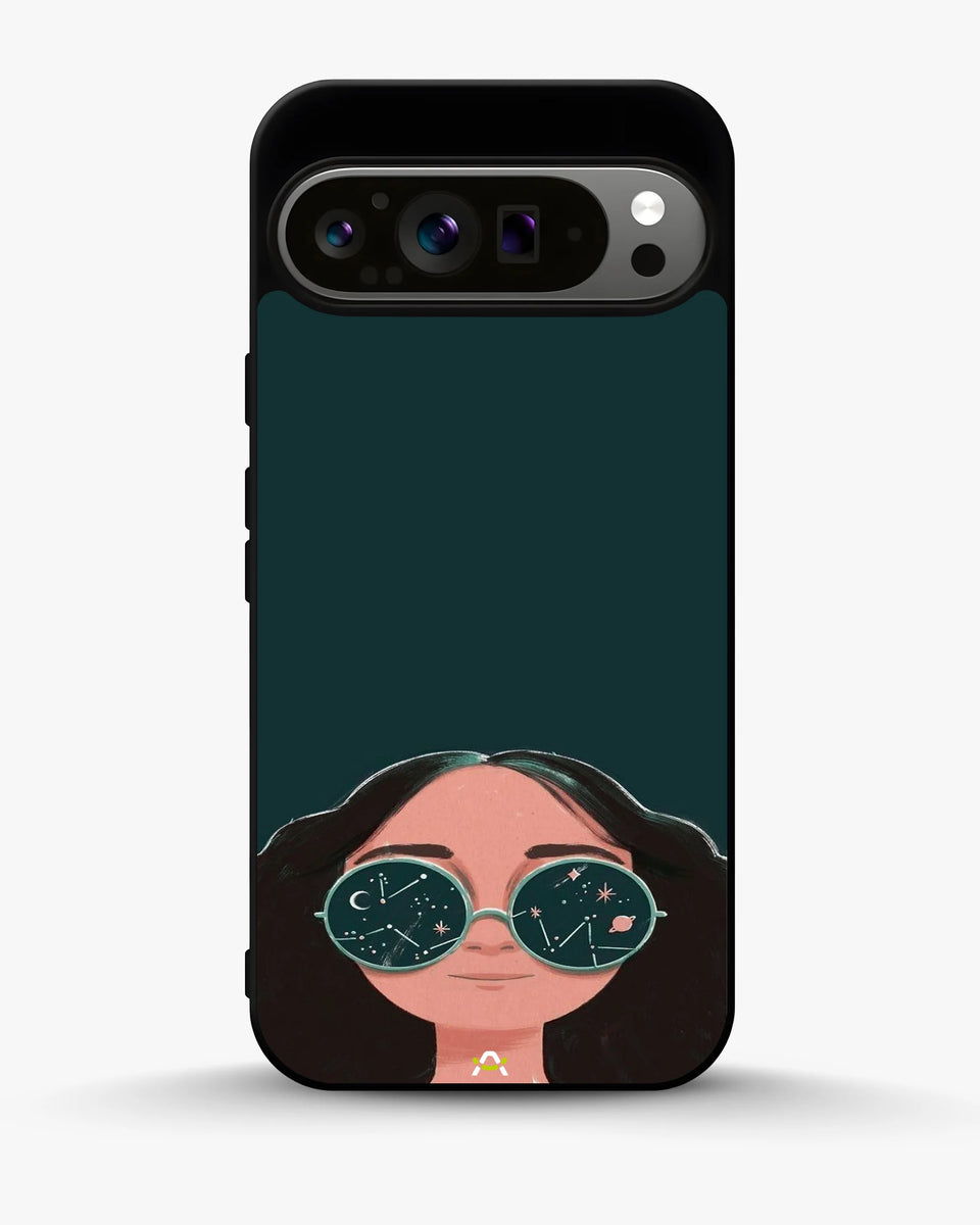 Creslia cosmic sunglasses girl phone case - cosmic sunglasses girl phone case google pixel 9 pro xl
