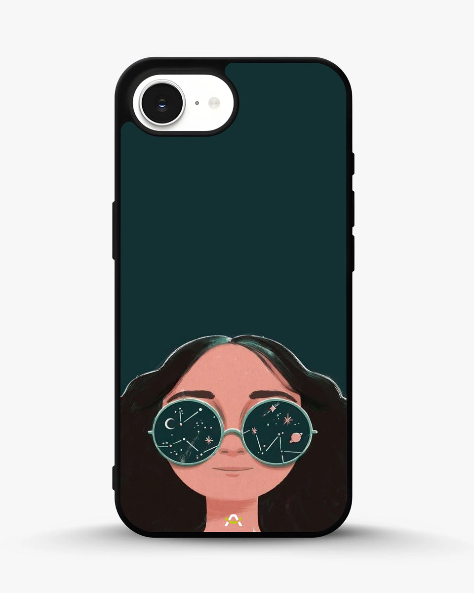 Creslia cosmic sunglasses girl phone case - cosmic sunglasses girl phone case iphone 16e