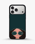 Creslia cosmic sunglasses girl phone case - cosmic sunglasses girl phone case iphone 17 pro max