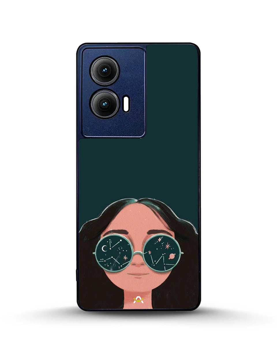 Creslia cosmic sunglasses girl phone case - cosmic sunglasses girl phone case motorola edge 2024