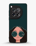 Creslia cosmic sunglasses girl phone case - cosmic sunglasses girl phone case oneplus 12r