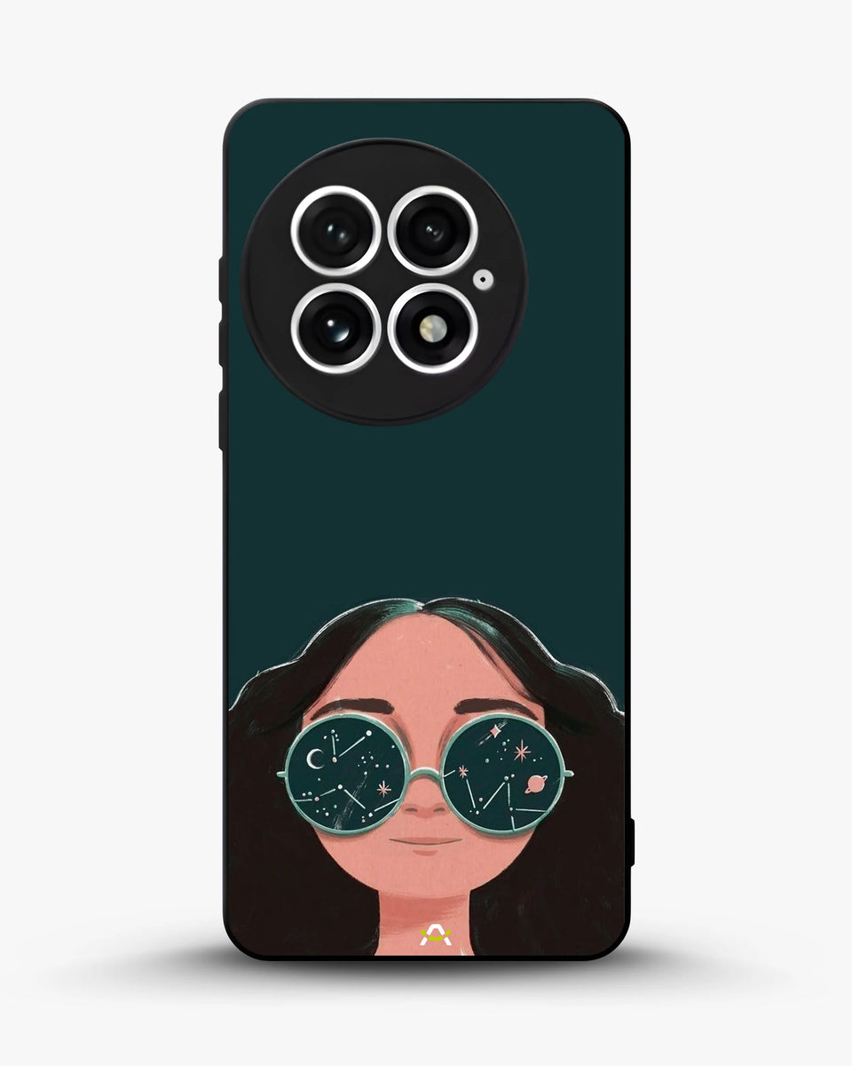 Creslia cosmic sunglasses girl phone case - cosmic sunglasses girl phone case oneplus 13