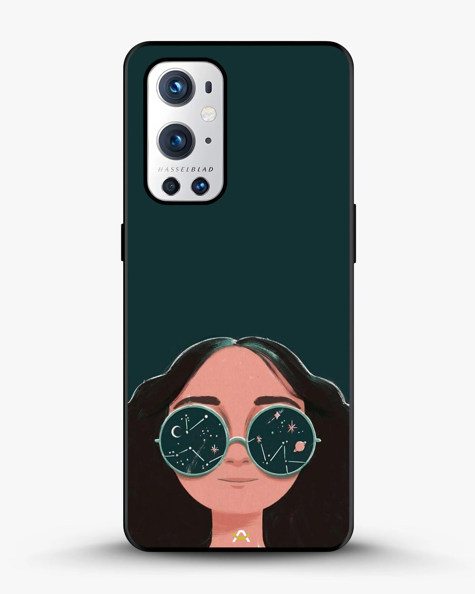 Creslia cosmic sunglasses girl phone case - cosmic sunglasses girl phone case oneplus 9 pro