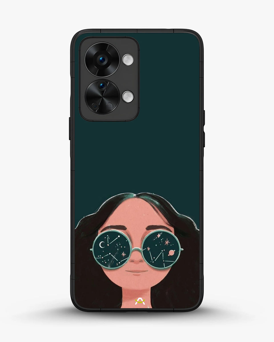 Creslia cosmic sunglasses girl phone case - cosmic sunglasses girl phone case oneplus nord 2t