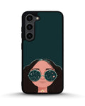 Creslia cosmic sunglasses girl phone case - cosmic sunglasses girl phone case samsung galaxy s23 plus