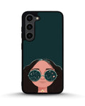Creslia cosmic sunglasses girl phone case - cosmic sunglasses girl phone case samsung galaxy s23