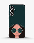 Creslia cosmic sunglasses girl phone case - cosmic sunglasses girl phone case samsung galaxy s24 plus