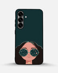 Creslia cosmic sunglasses girl phone case - cosmic sunglasses girl phone case samsung galaxy s25