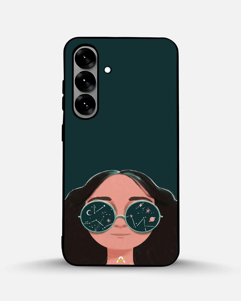 Creslia cosmic sunglasses girl phone case - cosmic sunglasses girl phone case samsung galaxy s25