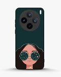 Creslia cosmic sunglasses girl phone case - cosmic sunglasses girl phone case vivo x100
