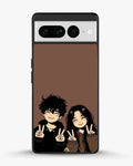 Creslia couple peace sign art phone case - couple peace sign art phone case google pixel 7 pro