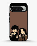 Creslia couple peace sign art phone case - couple peace sign art phone case google pixel 9 pro