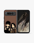 Creslia couple peace sign art phone case - couple peace sign art phone case google pixel fold